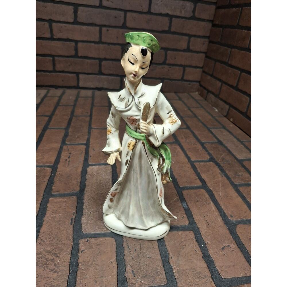Vintage Porcelain Ceramic Geisha Figure 12"